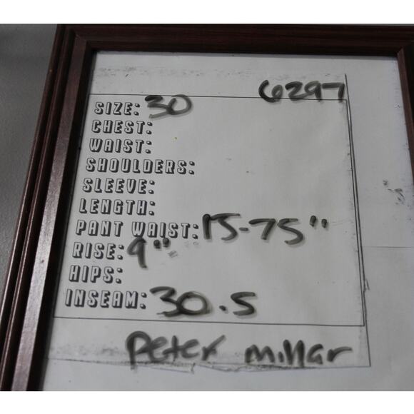 Peter Millar Pants Mens 30x30 Blue Bingham Tailored Fit Golf Tech Performance - Picture 7 of 7